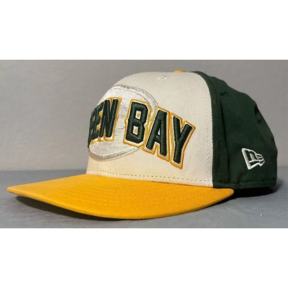 New Era Green Bay Packers 9Fifty NFL Historic Gold Snapback Hat Cap